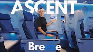 I Tested Breeze Airways First Class Breeze Ascent I Was IMPRESSED [upl. by Annovoj]