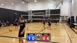 Set 2 semis Ballhawks vs Waterloo u15 Nov 9 2024 [upl. by Yntirb]