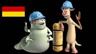 Monsters Inc Scream Arena  Needleman and Smitty Voice Clips German [upl. by Yurik230]