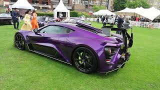 Zenvo TSRR purtple carbon hypercar owned by Shmee150 Tim Burton walkaround London Concours 2024 [upl. by Eiramanit]