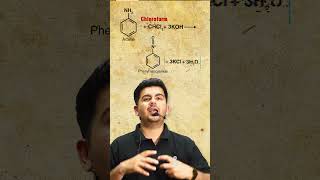 Carbylamine reaction  Isocyanide test  in 1 minute organicchemistry jee neet [upl. by Heaps]