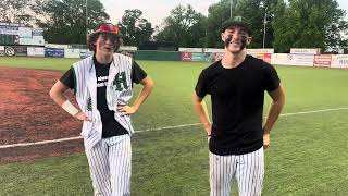 Huntington’s Seth Throckmorton and Brayden Elliott discuss district semifinal win over Ironton [upl. by Mcnamee708]