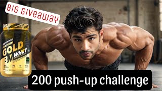 200 pushup challenge BIG Giveaway [upl. by Brocklin]