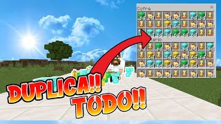 COMO DUPLICAR ITEMS EN MINECRAFT BEDROCK 120  TUTORIAL DE DUPLICAR ITEMS [upl. by Akahc615]