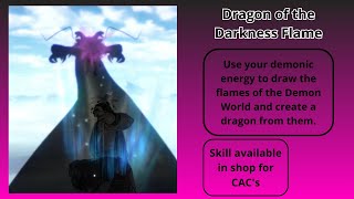 Xenoverse 2 mods  Skill for CAC 16  Dragon of the Darkness Flame [upl. by Tuttle]