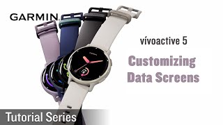 Tutorial  vívoactive 5 Customizing Data Screens [upl. by Cony735]