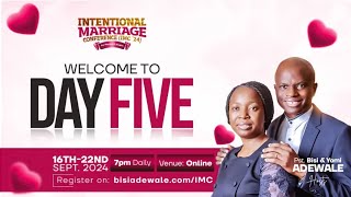 Intentional Marriage Conference IMC With Bisi Adewale Day Five [upl. by Aimerej]