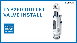 Geberit TYP290 Dual Flush Outlet Valve Installation [upl. by Akfir]