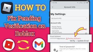 how to fix pending verification on roblox 2024  roblox email pending verification [upl. by Jea]