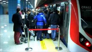 Marmaray rail tunnel  Bosphorus  Istanbul Turkey  TCDD  AsyaAvrupa  Sirkeci Üsküdar [upl. by Grey]