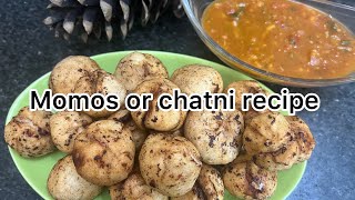 Chicken momos recipe and momos chatni recipe [upl. by Eedya923]