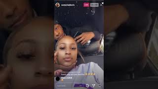 Toosii and Samaria on Ig Live [upl. by Elodia]