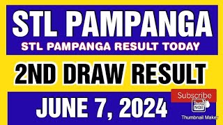 STL PAMPANGA RESULT TODAY 2ND DRAW JUNE 7 2024 4PM [upl. by Gay675]