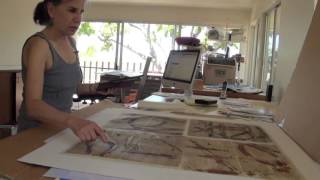 Deborah Nehmad Interview  The Laminated Print Origins and Process of ChineCollé [upl. by Ybroc246]