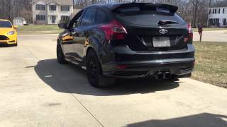 Focus ST with Catless Downpipe Borla exhaust and Magnaflow Resonator [upl. by Attem]