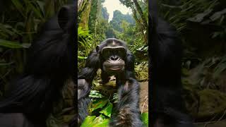 Ape In Forest ape gorilla chimpanzee ytshortsindia shorts aiinsights ai humanlike [upl. by Ailiec962]