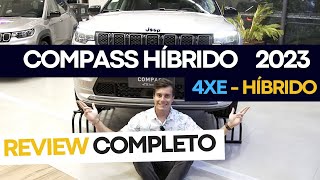 Compass Híbrido 4xe 2023  Mais econômico que um Uno Avaliação e review Completo [upl. by Drareg]