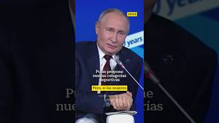 Putin defiende competencias específicas para atletas transputin presidente rusia libertad lgbt [upl. by Frayda]