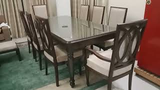 Sheesham wooden dining table set [upl. by Barnabe]