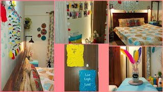 Bedroom Makeover On A BudgetLow Cost DIY Indian Room Makeover And Decoration IdeasDIY Floor Lamp [upl. by Trinatte223]