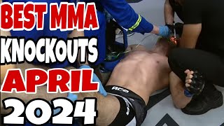 MMA’s Best Knockouts I April 2024 HD Part 1 [upl. by Llewsor349]