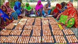 1000 Eggs Cooking For Whole Village People  You Cant Guess What They Are Cooking Until Finish [upl. by Emoryt]