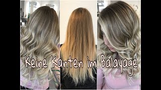 BalayageOmbré OHNE Kanten Weicher Übergang  Toupierte Balayagetechnik bei blonden Haaren💁🏼‍♀️ [upl. by Jasmina]