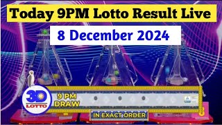 Lotto Result Today 9pm live draw 8 Dec 2024 Swertres Ez2 PCSO live result [upl. by Erapsag]