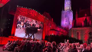 Oh no Spanish bull attacks André Rieu at Vrijthof Maastricht live concert 2024 [upl. by Candless]