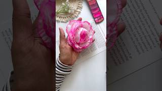 Beautiful rose flower with tissue papers 🌹🌸  Art beats [upl. by Ivzt]