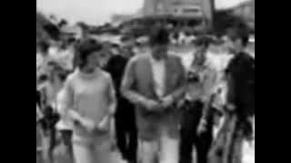 July 19 1960  Senator John F Kennedy and wife Jacqueline in Hyannis Port Massachusetts [upl. by Ellene410]