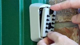 How To Open amp Close a Wall Mounted Lockbox [upl. by Quincey]