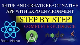 How To Setup and Create First React Native App With Expo Environment  Step By Step  reactnative [upl. by Sesilu79]