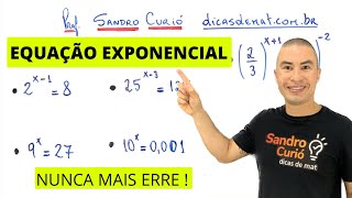 EQUAÇÃO EXPONENCIAL  7 MINUTOS [upl. by Kimberlee553]