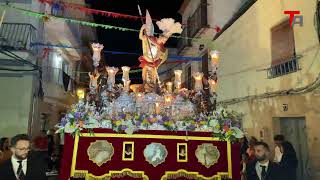 Procesión de San Miguel Arcángel en Torredelcampo [upl. by Amsirac]