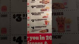 Burger King Mail in Coupons for 2022 [upl. by Trotter850]