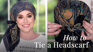 How To Tie A Headscarf  Easy Head Scarf Styles 2020 [upl. by Illoh948]