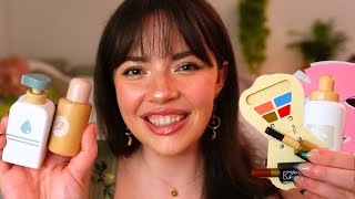 ASMR Wooden Skincare amp Makeup for Sleep layered sounds pampering [upl. by Ulrikaumeko]