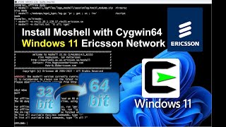 How to install Moshell with Cygwin64 on Windows 11 ericsson Network [upl. by Merry544]