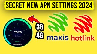 New Secret APN Settings for hotlink Maxis [upl. by Nauqaj]