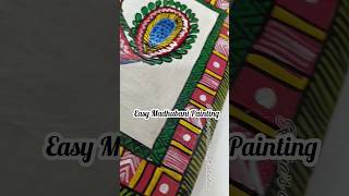 🪴🥸Easy Madhubani Painting Madhubani Art Design shorts shortfeeds 💖madhubaniart youtubeshorts [upl. by Sikorski]