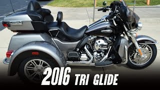 2016 HarleyDavidson® FLHTCUTG  Tri Glide® Ultra Billet Silver amp Black [upl. by Okechuku]