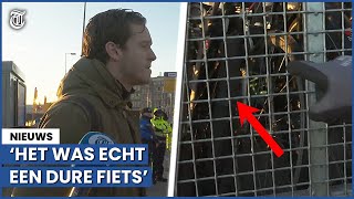 Pijnlijk moment voor fietser Jij bent je fiets kwijt [upl. by Geerts31]