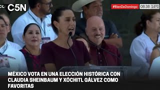 MÉXICO VOTA en una ELECCIÓN HISTÓRICA con CLAUDIA SHEINBAUM y XÓCHITL GÁLVEZ como FAVORITAS [upl. by Sally]