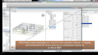 BIMware REX Heat Load for Autodesk Revit MEP  how to use [upl. by Eillo675]