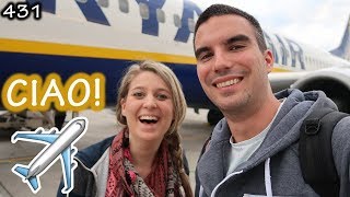 VLIEGTUIG NAAR ITALIË ✈️  VAKANTIEVLOG 431 [upl. by Schwitzer]