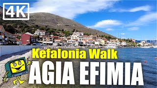 Agia Efimia  Kefalonia  Greece  4K Walking Tour  June 2022 [upl. by Wanonah]