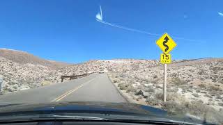 driving up to Dantes View  Death Valley [upl. by Ellebyam]