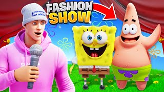 I joined a Fashion Show as SPONGEBOB amp PATRICK [upl. by Lezlie807]