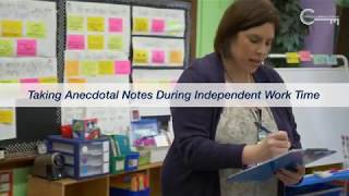 Taking Anecdotal Notes During Independent Work Time [upl. by Culbert]